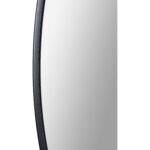 Renwil Cori 40 Inch Black Round Wall Mirror MT2415 - slim black frame edge detail