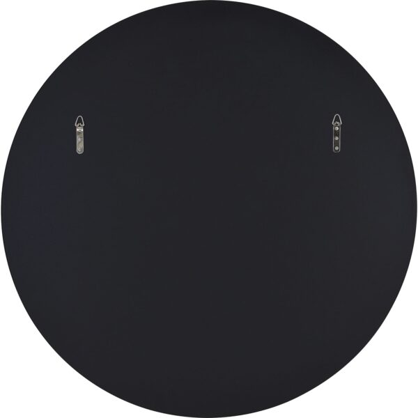Renwil Cori 40 Inch Black Round Wall Mirror MT2415 - rear view showing D-ring mounting points