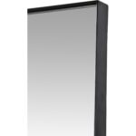 Renwil Greer Black Square Wall Mirror MT2097 - slim black frame corner detail