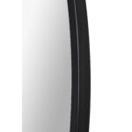 Renwil Sami Large Matte Black Round Wall Mirror MT2530 - detail of the black frame profile