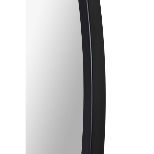 Renwil Sami Large Matte Black Round Wall Mirror MT2530 - detail of the black frame profile