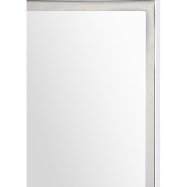 Renwil Carmelle Polished Stainless Steel Wall Mirror MT2346 - polished frame corner detail
