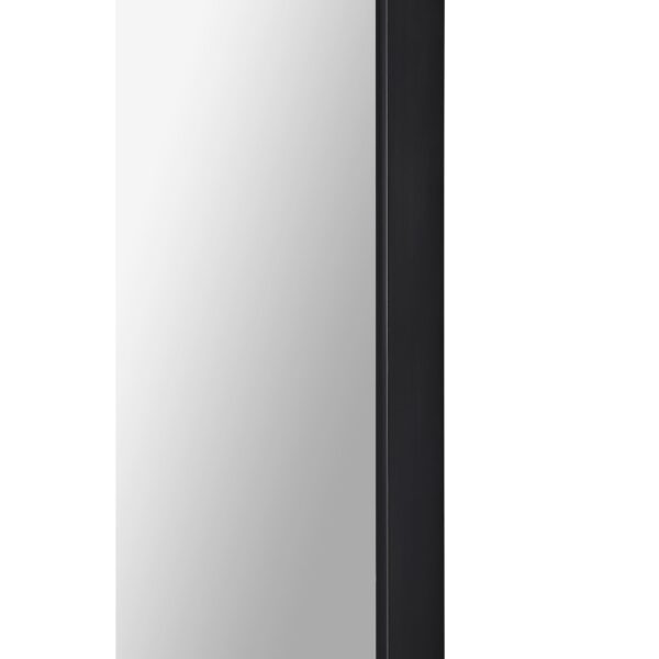 Renwil Ammar Matte Black Capsule Wall Mirror MT2510 - close-up of the matte black frame edge