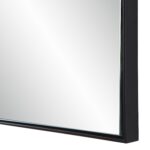 Renwil Titel Matte Black Iron Wall Mirror MT2633 - matte black frame corner detail