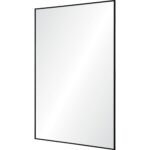 Renwil Raizel Matte Black Iron Wall Mirror MT2345 - angled full mirror view