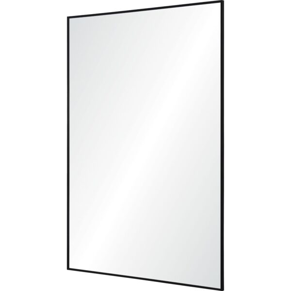 Renwil Raizel Matte Black Iron Wall Mirror MT2345 - angled full mirror view