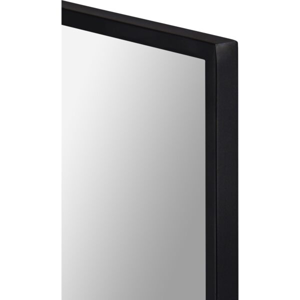 Renwil Raizel Matte Black Iron Wall Mirror MT2345 - iron frame profile detail
