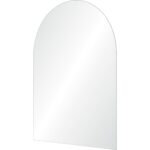 Renwil Aldrin Frameless Arched Wall Mirror MT2505 - angled view of the frameless arch