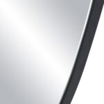 Renwil Jane Matte Black Organic Wall Mirror MT2659 - close-up of matte black curved edge