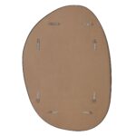 Renwil Bozeman Matte Black Organic Wall Mirror MT2564 - rear view showing mounting points for four orientations
