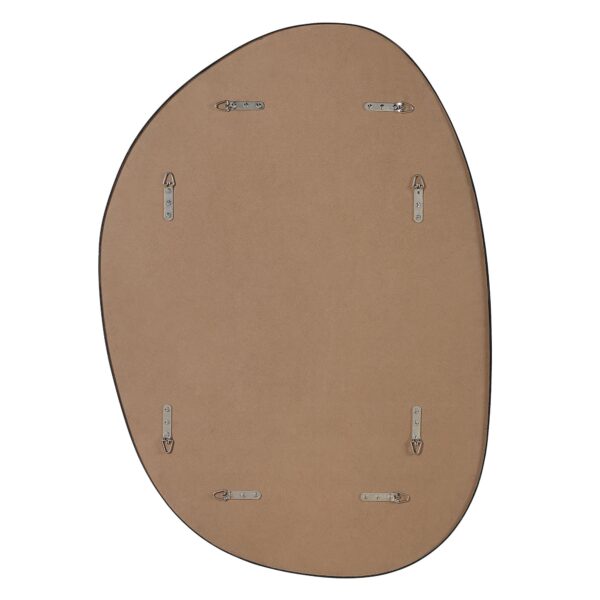 Renwil Bozeman Matte Black Organic Wall Mirror MT2564 - rear view showing mounting points for four orientations