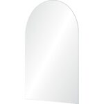 Renwil Faiza Frameless Arched Wall Mirror MT2504 - angled view of arched glass mirror