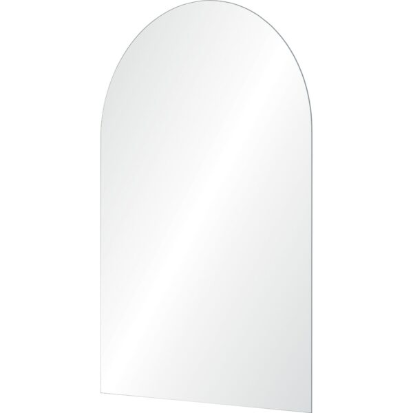 Renwil Faiza Frameless Arched Wall Mirror MT2504 - angled view of arched glass mirror