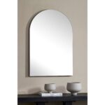 Renwil Faiza Frameless Arched Wall Mirror MT2504 - mirror styled above a console