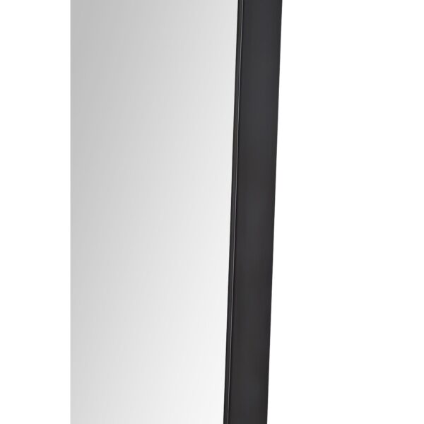 Renwil Nashua Matte Black Shaped Wall Mirror MT2509 - detail of the matte black frame
