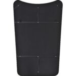 Renwil Nashua Matte Black Shaped Wall Mirror MT2509 - rear view with vertical mounting points