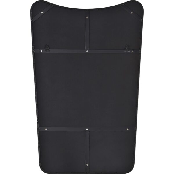 Renwil Nashua Matte Black Shaped Wall Mirror MT2509 - rear view with vertical mounting points