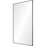 Renwil Keene Black Iron Full Length Mirror MT2499 - angled view of the rectangular frame