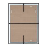 Renwil Marco Matte Black Rectangular Wall Mirror MT2669 - rear view of the frame and two-way hanging points