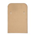 Renwil Colima Textured White Aluminum Wall Mirror MT2554 - rear view showing the vertical D-ring mounting points