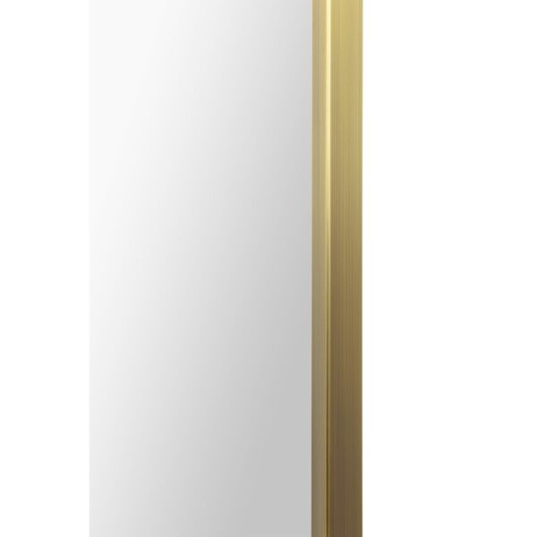 Renwil Calliope Antique Brass Decorative Wall Mirror MT2547 - detail of the antique brushed brass frame