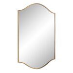 Renwil Florianne Champagne Wall Mirror MT2617 - angled view of champagne frame