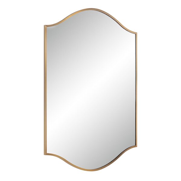 Renwil Florianne Champagne Wall Mirror MT2617 - angled view of champagne frame