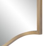 Renwil Florianne Champagne Wall Mirror MT2617 - champagne frame and curved edge detail