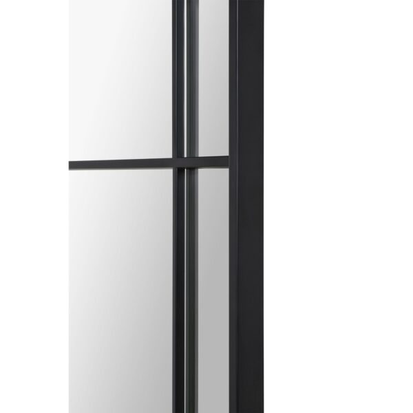 Renwil Atkinson Matte Black Arched Full Length Mirror MT2546 - detail of the matte black crossbar construction
