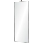 Renwil Filbert Brushed Silver Full Length Mirror MT1856 — angled full mirror view