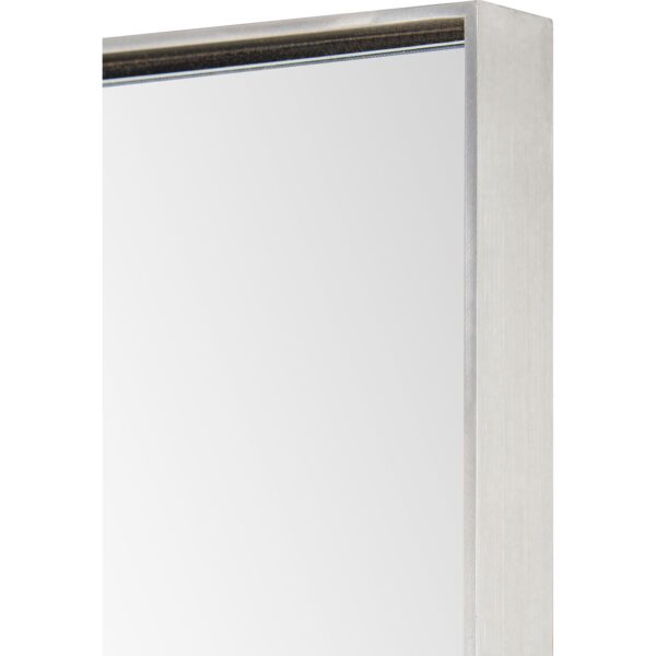 Renwil Filbert Brushed Silver Full Length Mirror MT1856 — brushed silver frame detail