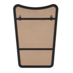 Renwil Kateri Matte Black Reverse Arch Wall Mirror MT2676 - rear view showing the vertical hanging points