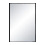 Renwil Gasel Matte Black Rectangular Wall Mirror MT2673 - front view of the matte black rectangular wall mirror