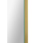 Renwil Beckah Satin Brass Oval Wall Mirror MT2526 - close-up of the plated satin brass finish