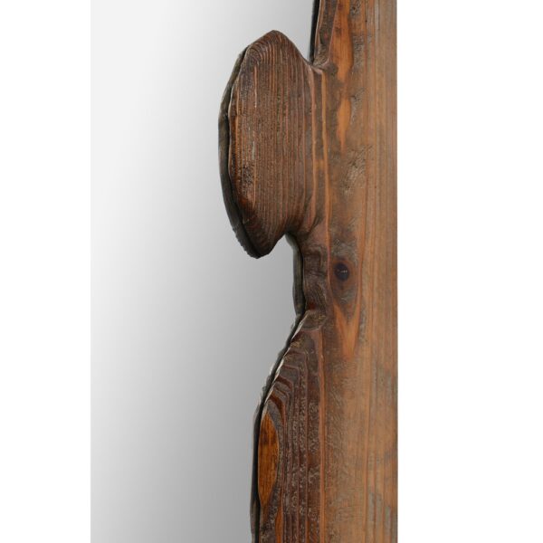 Renwil Connix Natural Firwood Wall Mirror MT2385 - natural wood grain and sculpted edge detail