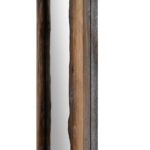 Renwil Connix Natural Firwood Wall Mirror MT2385 - side profile of the firwood frame