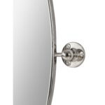 Renwil Azalea Polished Nickel Oval Vanity Mirror MT2353 - side mounting bracket profile