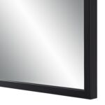 Renwil Breda Matte Black Decorative Wall Mirror MT2639 - close-up of the matte black frame