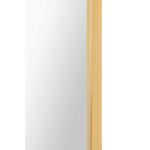 Renwil Kepler Gold Leaf Full Length Mirror with Oak Accent MT2558 - detail of the gold leaf iron frame
