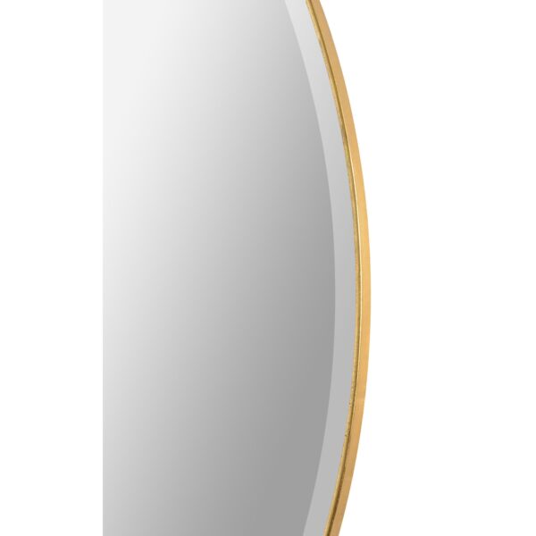Renwil Thallo Gold Leaf Round Wall Mirror MT2347 - beveled glass and gold leaf edge