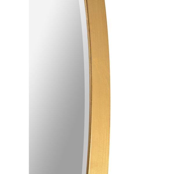 Renwil Thallo Gold Leaf Round Wall Mirror MT2347 - gold leaf frame detail