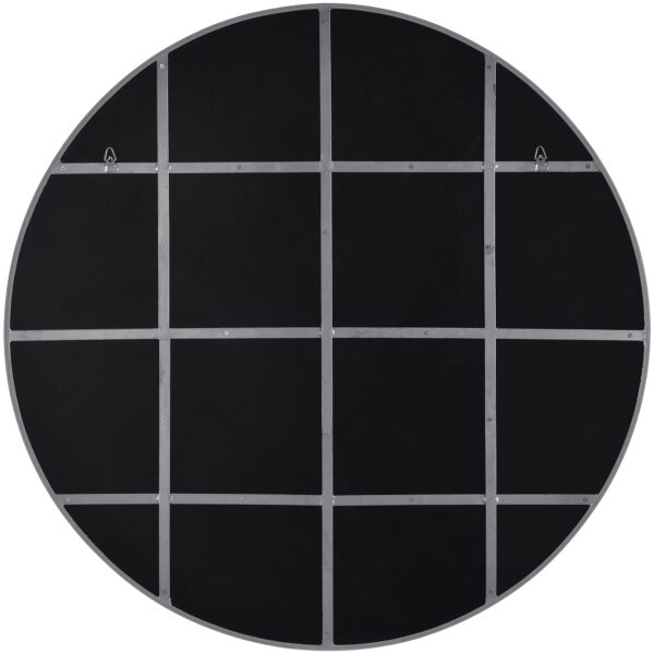 Renwil Thallo Gold Leaf Round Wall Mirror MT2347 - rear view and support structure