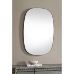 Renwil Gallegos Brushed Brass Oval Wall Mirror MT2523 - oval wall mirror styled above a console