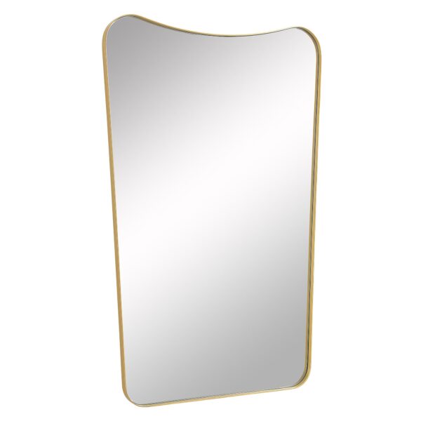 Renwil Artesia Gold Shaped Wall Mirror MT2516 - angled view of the gold frame