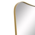 Renwil Artesia Gold Shaped Wall Mirror MT2516 - close-up of the curved top corner and gold border