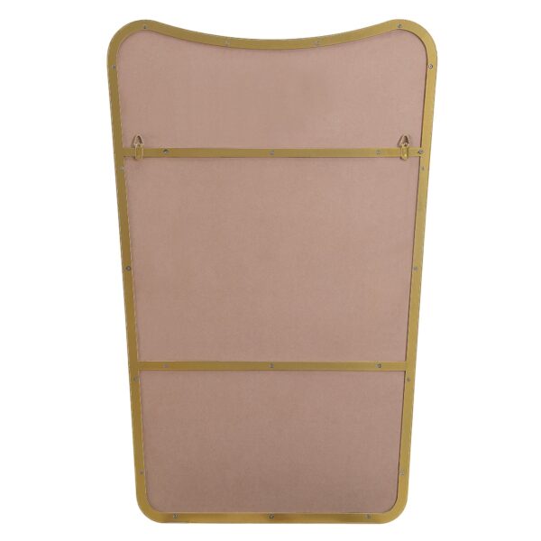 Renwil Artesia Gold Shaped Wall Mirror MT2516 - rear view showing the vertical hanging points