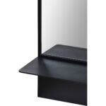Renwil Otavi Black Wall Mirror with Shelf MT2423 - integrated shelf detail