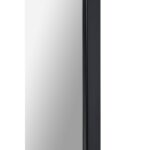 Renwil Otavi Black Wall Mirror with Shelf MT2423 - slim black frame side profile