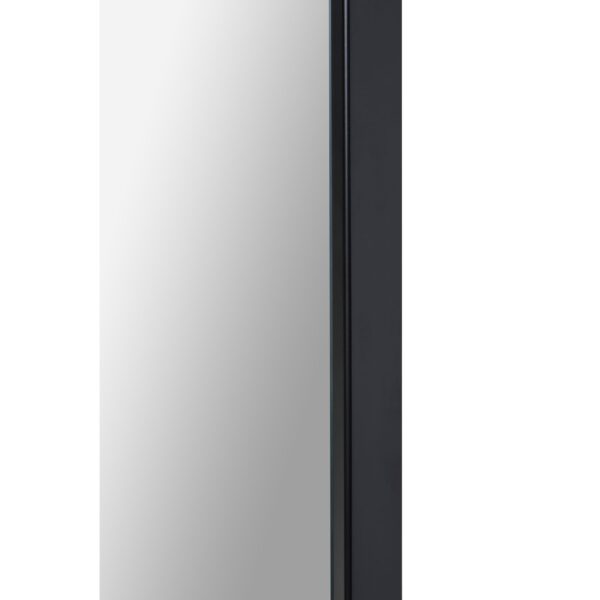Renwil Otavi Black Wall Mirror with Shelf MT2423 - slim black frame side profile