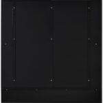 Renwil Otavi Black Wall Mirror with Shelf MT2423 - rear view showing mounting points